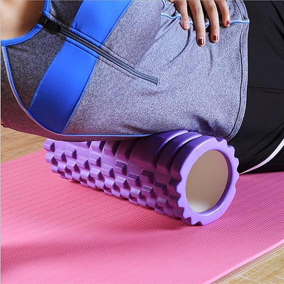 Deep Tissue Massage Foam Roller | Textured High-Density EVA for Muscle Recovery - Rayihni