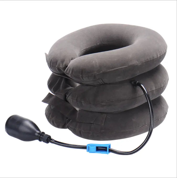 Inflatable Neck Support Pillow | Adjustable Travel Pillow for Flights & Office - Rayihni