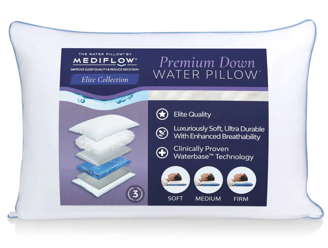 Mediflow Elite Fiber Water Pillow – Adjustable Neck Pain Relief Pillow - Rayihni