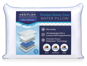 Mediflow Elite Memory Foam Water Pillow – Adjustable Neck Pain Relief Pillow - Rayihni