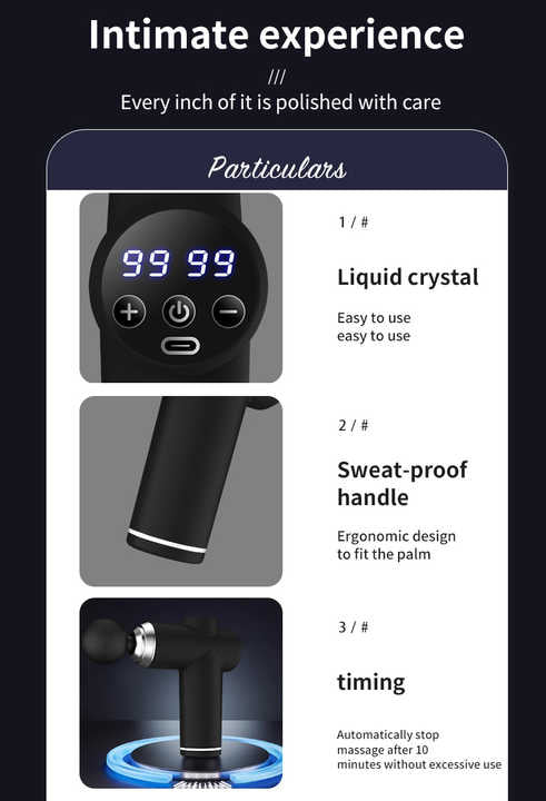 Pro Sport Deep Tissue Massage Gun | Percussion Therapy for Muscle Recovery & Relaxation - Rayihni