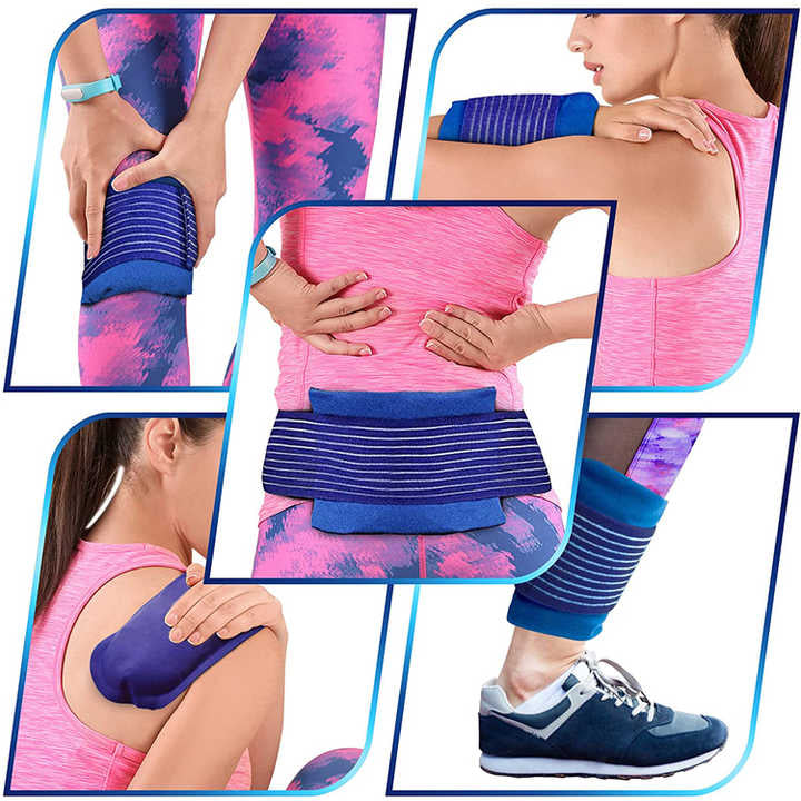 Reusable Hot & Cold Therapy Gel Wraps | Adjustable for Knee, Ankle, Shoulder & More - Rayihni