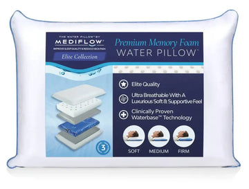 Mediflow Elite Memory Foam Water Pillow – Adjustable Neck Pain Relief Pillow - Rayihni