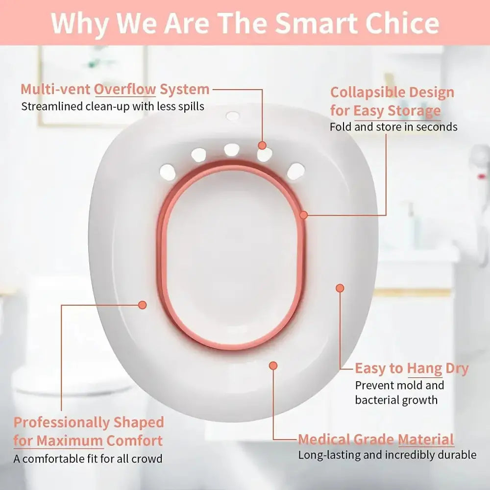 Foldable Sitz Bath Basin | Postpartum & Perineal Relief for Home & Travel - Rayihni