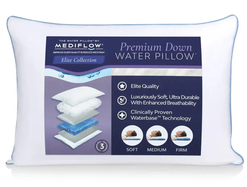 Mediflow Elite Fiber Water Pillow – Adjustable Neck Pain Relief Pillow - Rayihni