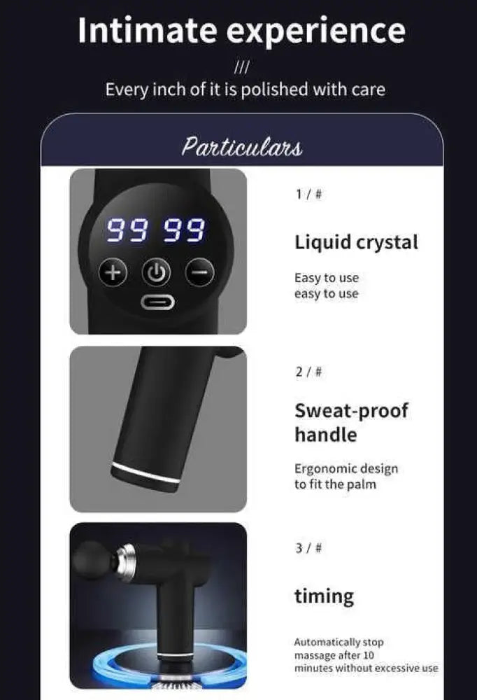 Pro Sport Deep Tissue Massage Gun | Percussion Therapy for Muscle Recovery & Relaxation - Rayihni
